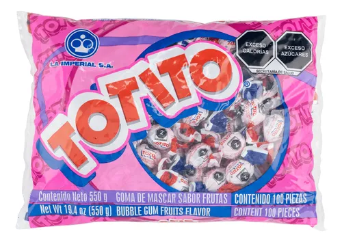 CHICLE TOTITO FRUTAS C/100