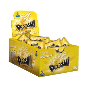 CHICLE POOSH PLATANO C/40