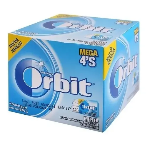 CHICLE ORBIT 4PS MENTA