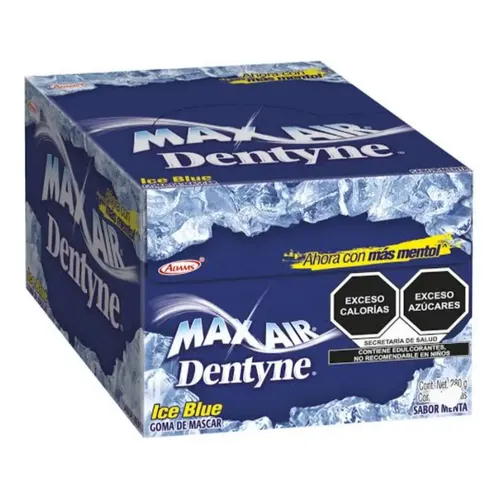 CHICLE MAX AIR DENTYNE 2'S MENTA C/75