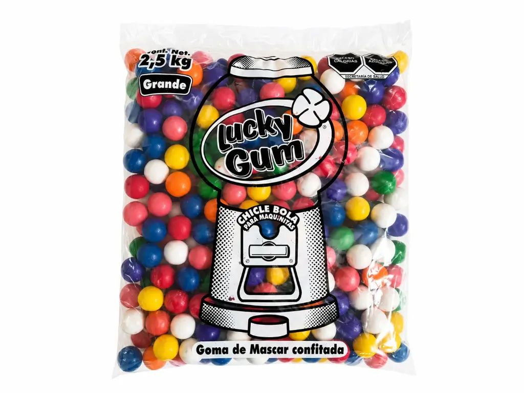 CHICLE LUCKY GNEL 2.5 KG X BOLSA.