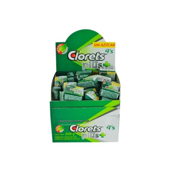 CHICLE CLORETS 4S