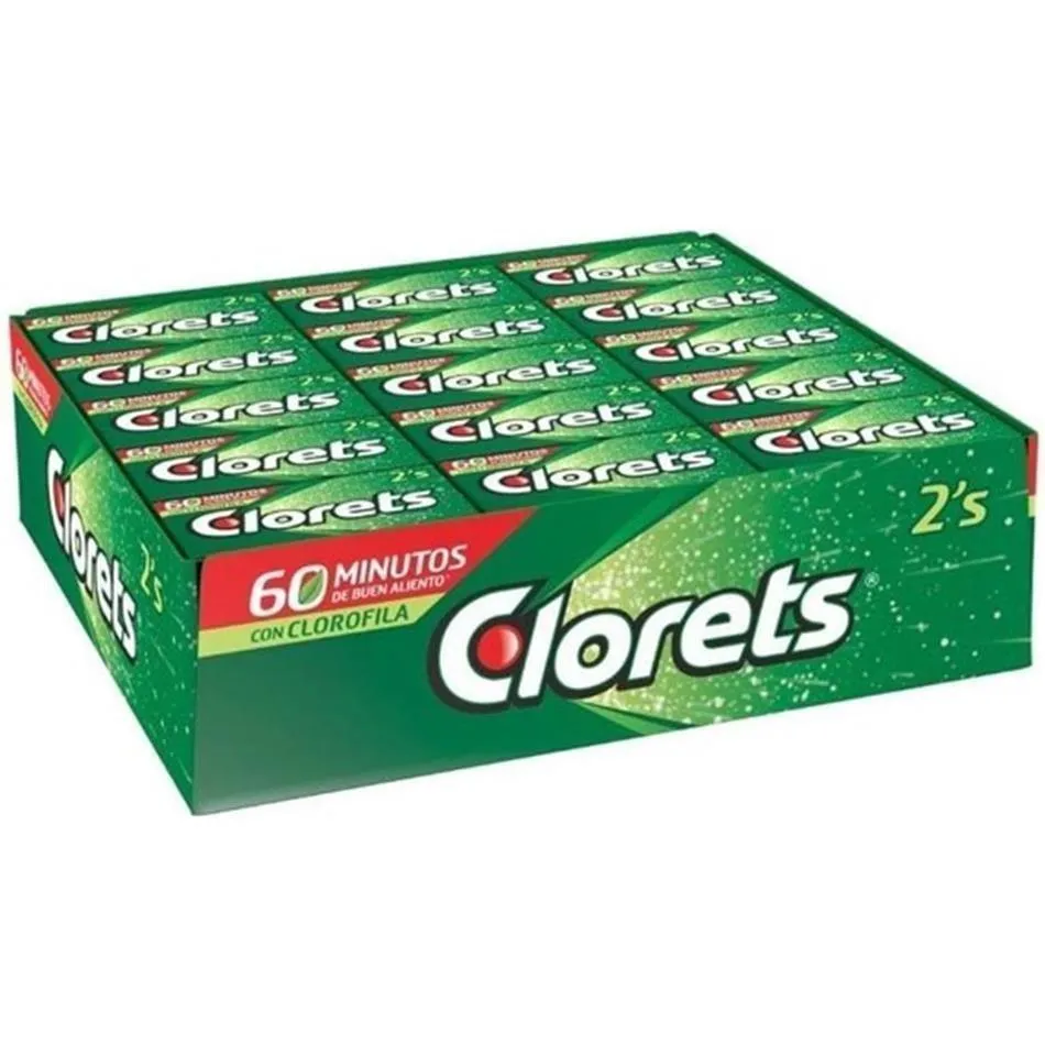 CHICLE CLORETS 2'S C/60