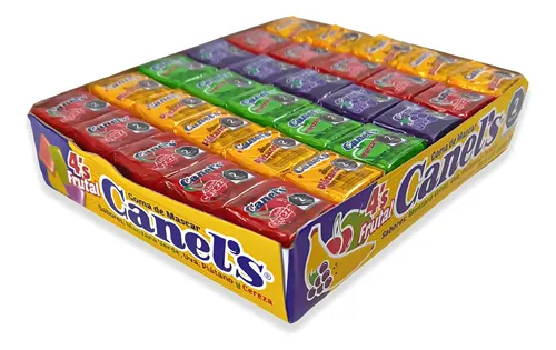 CHICLE CELOFAN FRUTAL 4 PAST CANELS