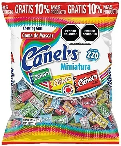 CHICLE CANELS MINIATURA C/220