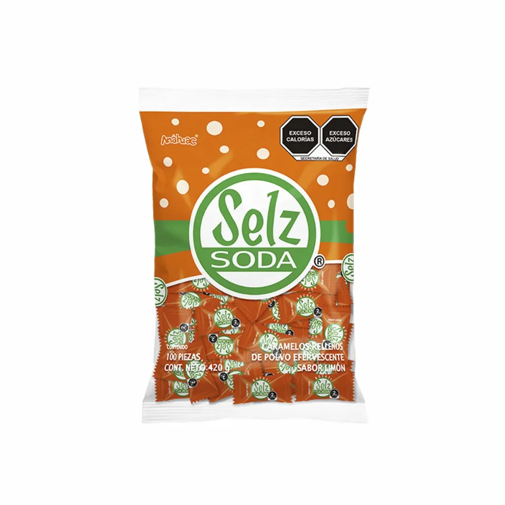CARAMELO SELZ SODA C/100