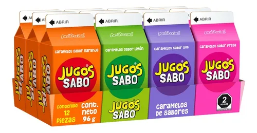 CARAMELO JUGO DE SABORES C/12