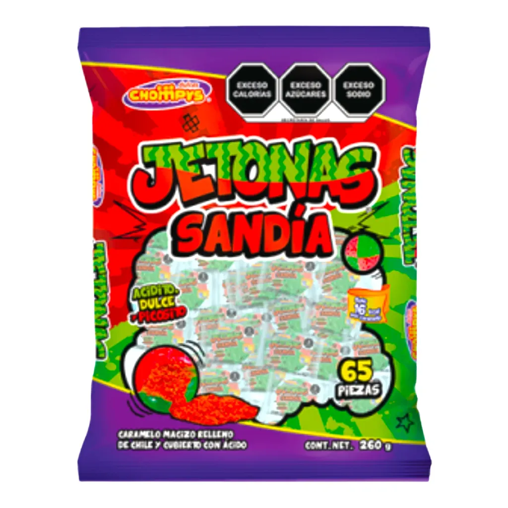 CARAMELO JETONAS SANDIA C/ 65