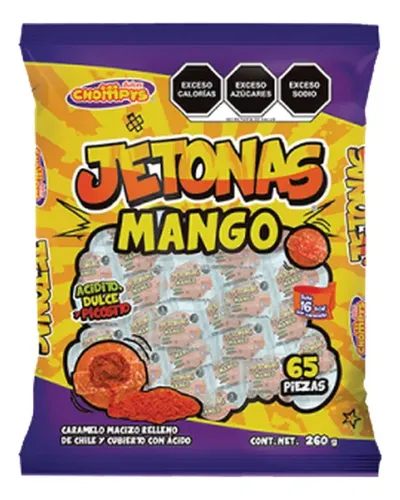 CARAMELO JETONAS MANGO C/ 65