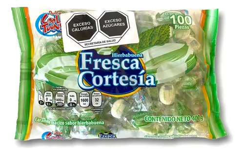 CARAMELO FRESCA CORTESIA HIERBABUENA C/100
