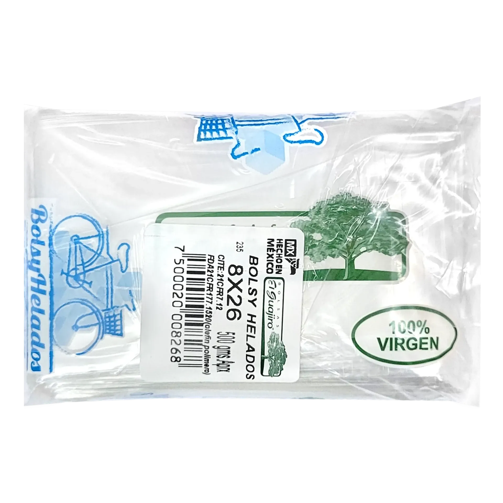 BOLSA PLASTICO GUAJIRO 8X26 KG