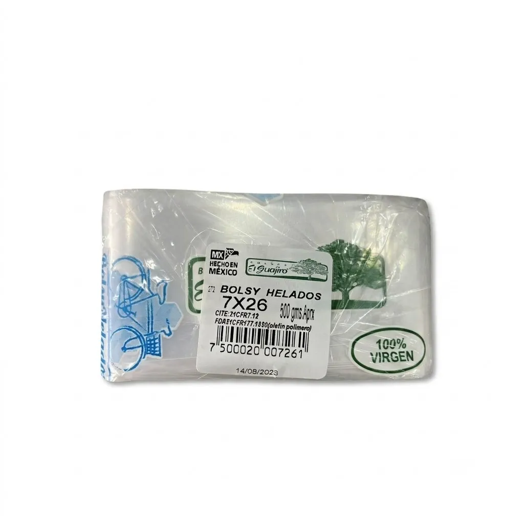 BOLSA PLASTICO GUAJIRO 7X26