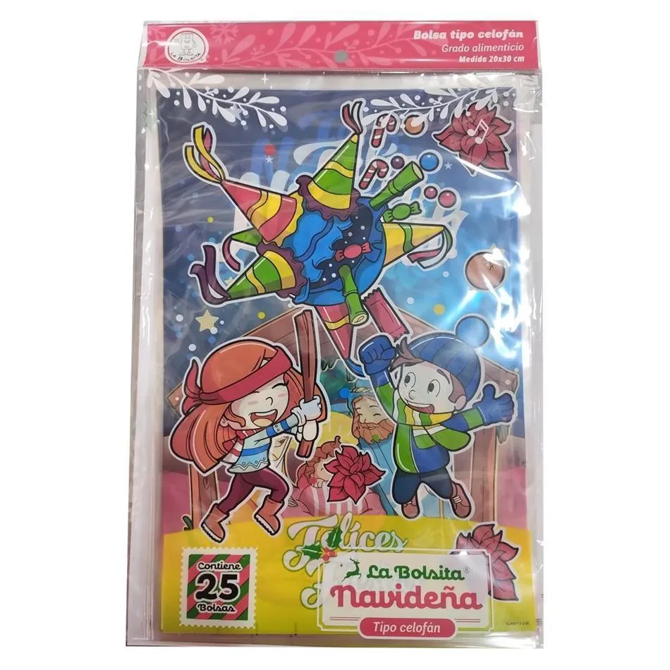 BOLSA NAVIDEÑA JUAN 20X30