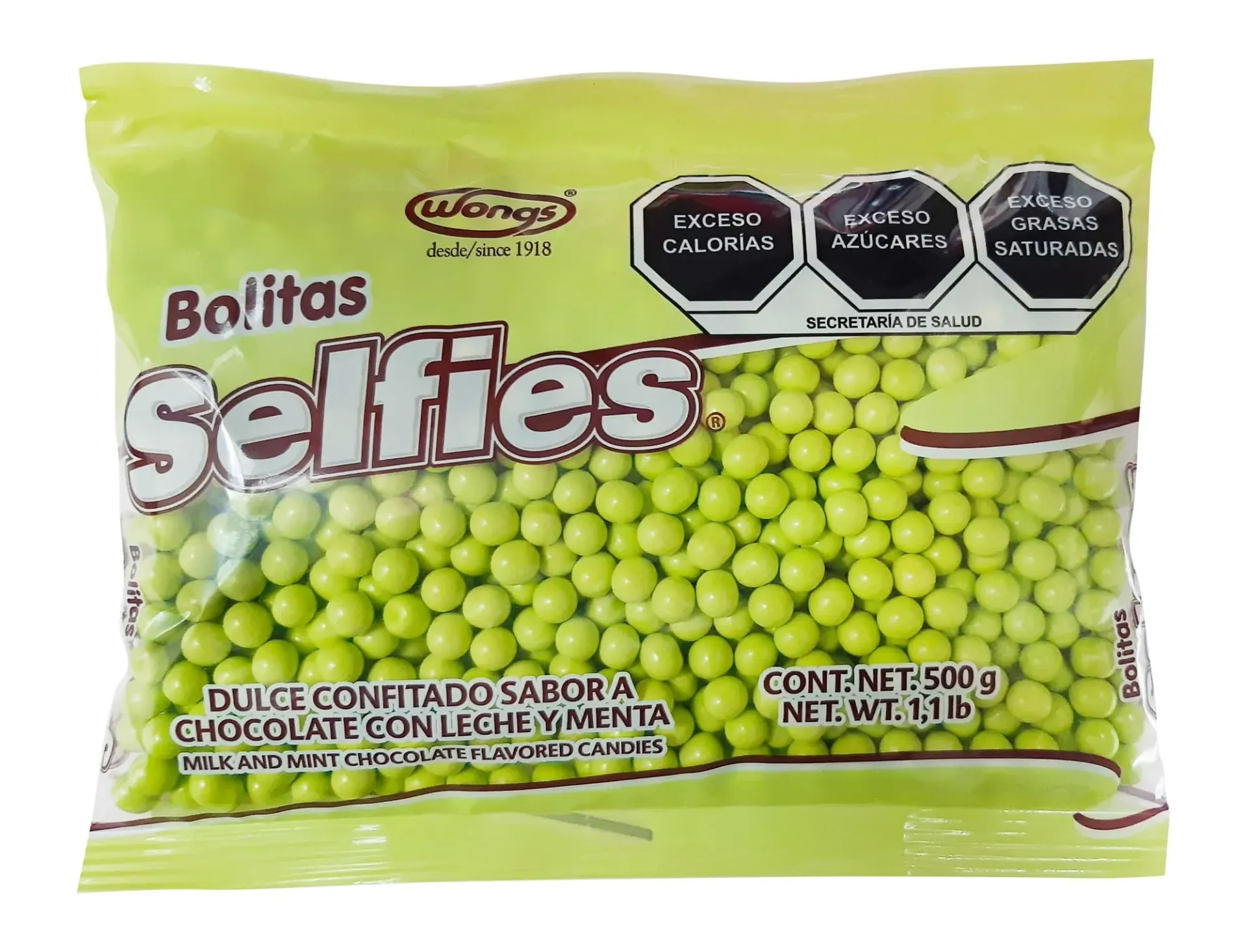 BOLITA SELFIE CHOCO MENTA 500 G