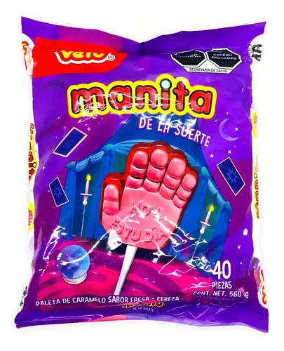 VERO PALETA MANITA DE LA SUERTE C/40
