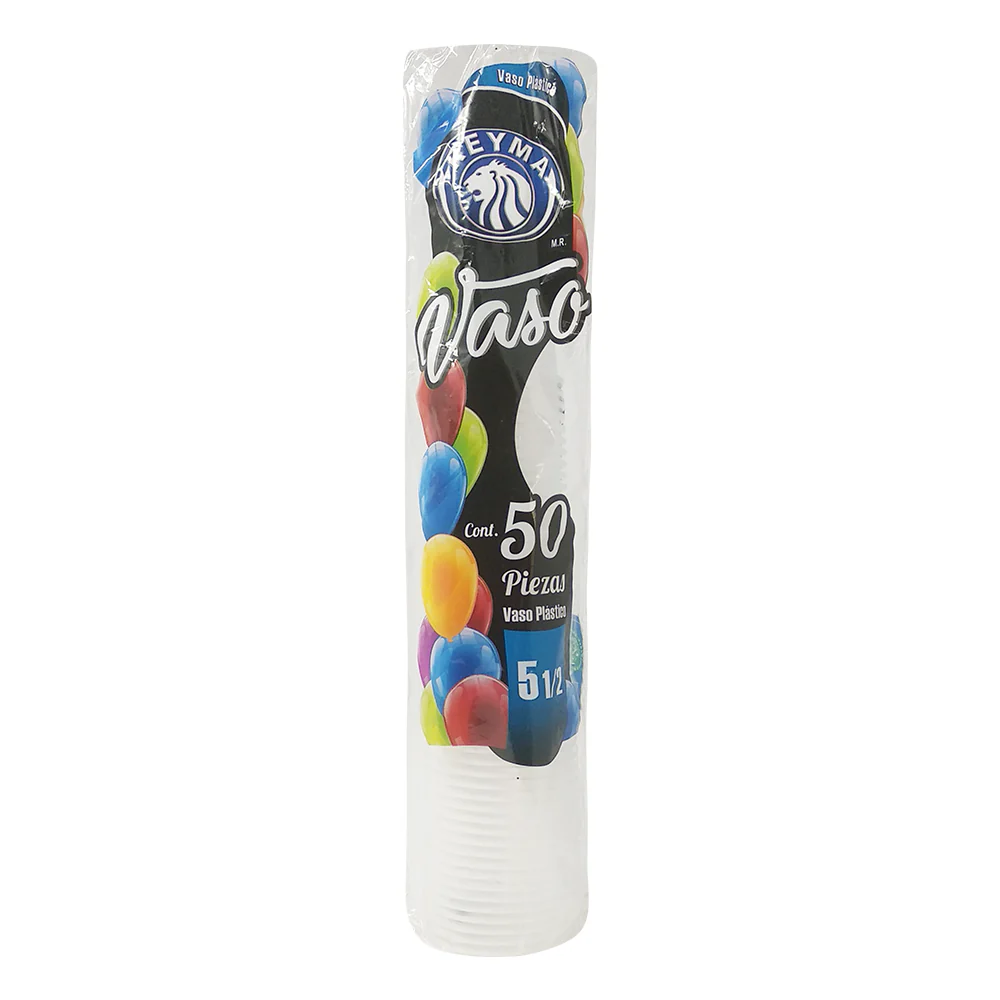 VASO PLASTICO 5 1/2  REYMA C/50