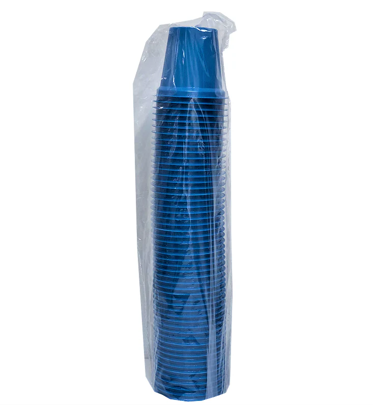 VASO PLASTICO #5 AZUL REYMA C/25