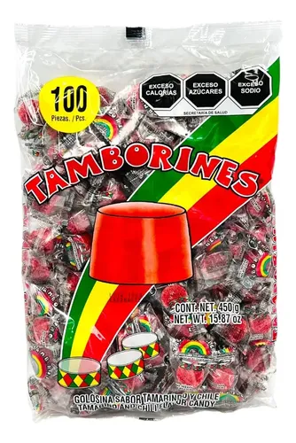 TAMARINDO TAMBORINES C/100
