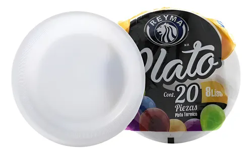 PLATO TERMICO REYMA #8 LISO C/20