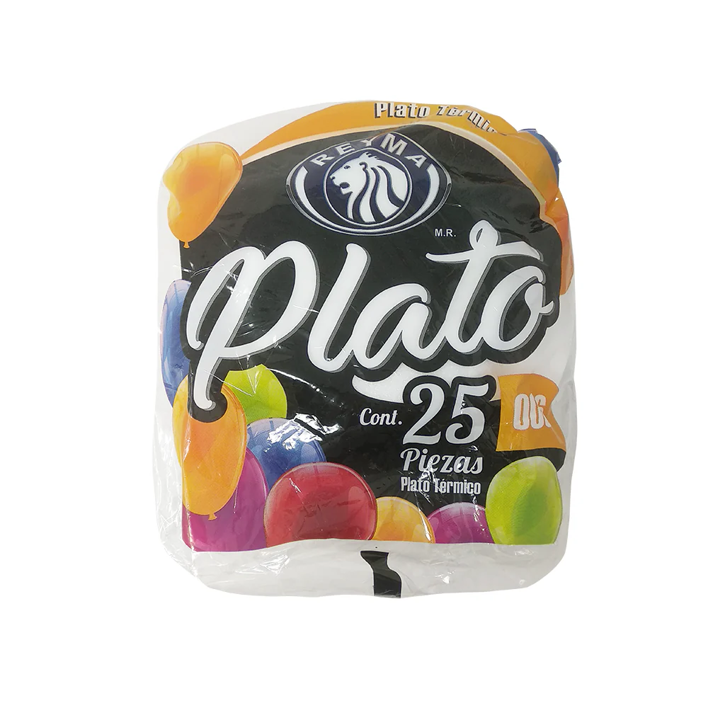 PLATO TERMICO #006 LISO REYMA C/25