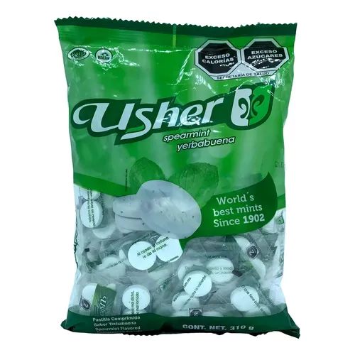 PASTILLA USHER YERBABUENA C/100