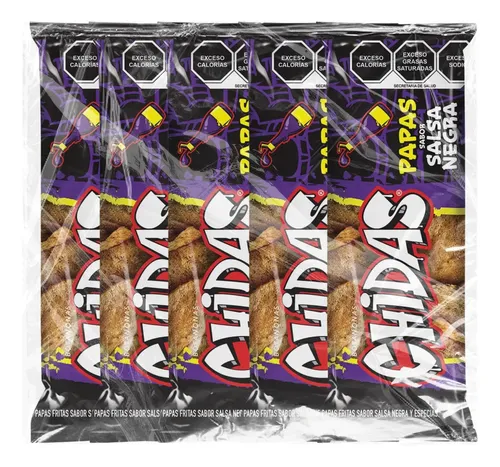 PAPAS CHIDAS SALSA NEGRA C/5