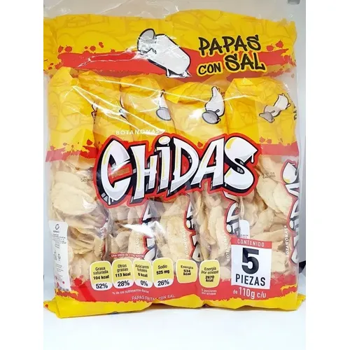 PAPAS CHIDAS C/SAL TUBI C/5