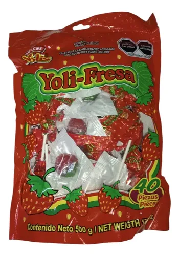 PALETA YOLI FRESA C/40