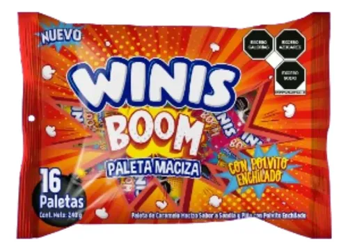 PALETA WINIS BOOM MACIZA C/16