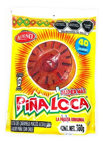 PALETA SUPER MAS PIÑA LOCA ALTEÑO C/40