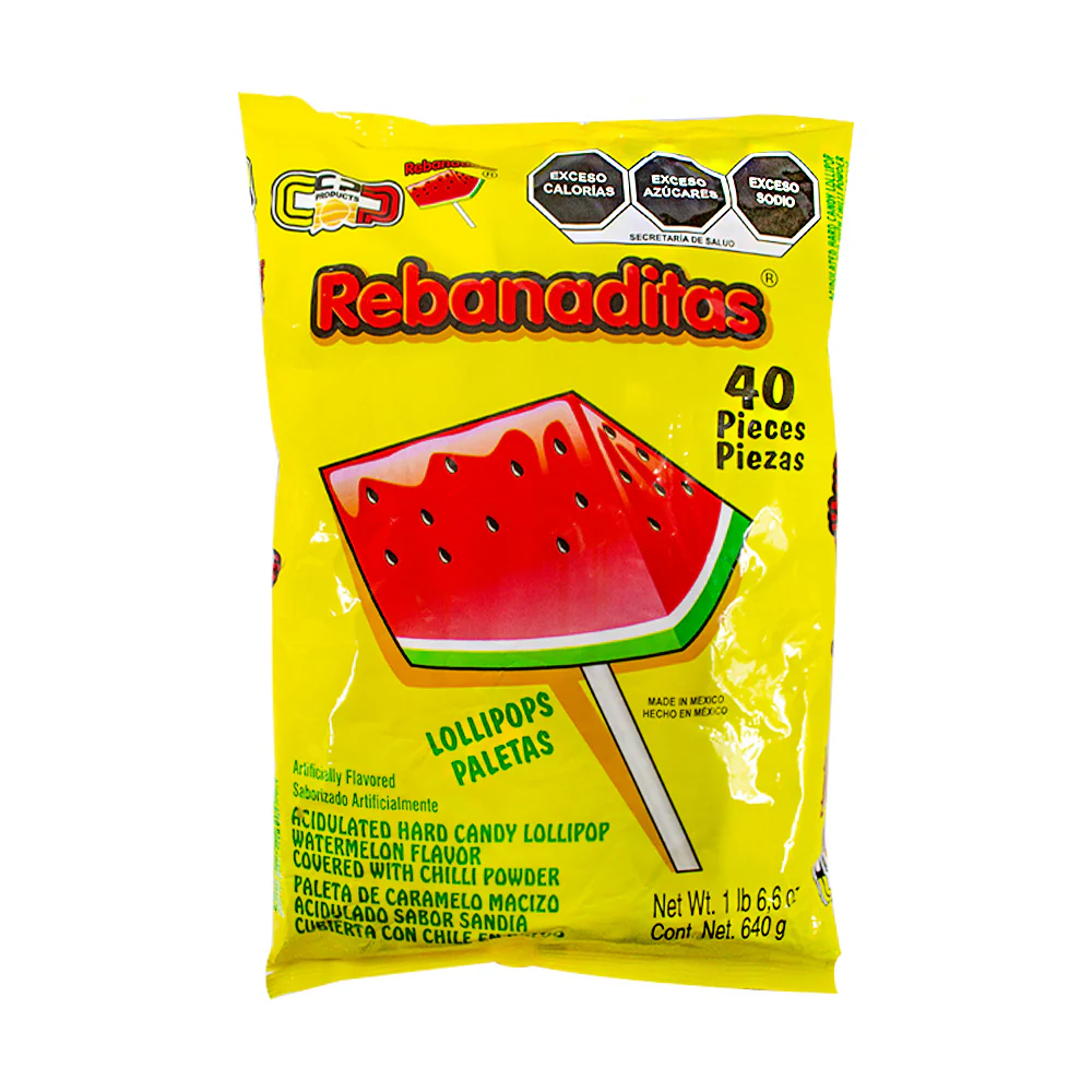 PALETA REBANADITA C/40