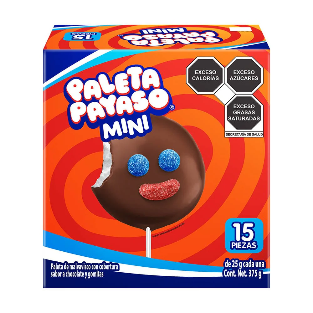 PALETA PAYASO MINI C/15