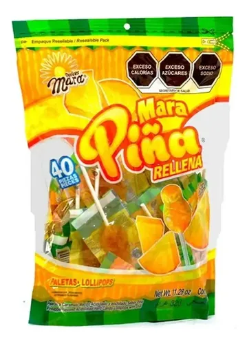PALETA MARA PIÑA RELLENA C/40