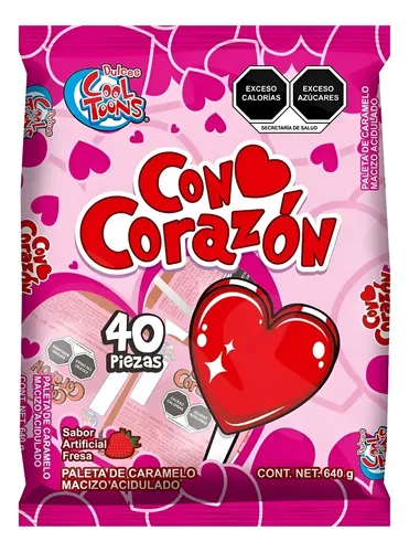 PALETA CON CORAZON C/40
