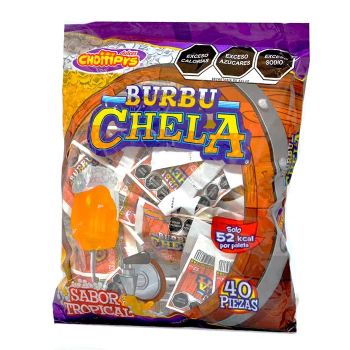 PALETA BURBU CHELA C/40
