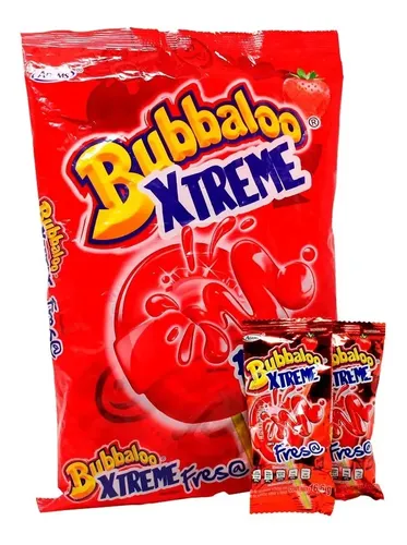 PALETA BUBBALOO XTREME FRESA C/20
