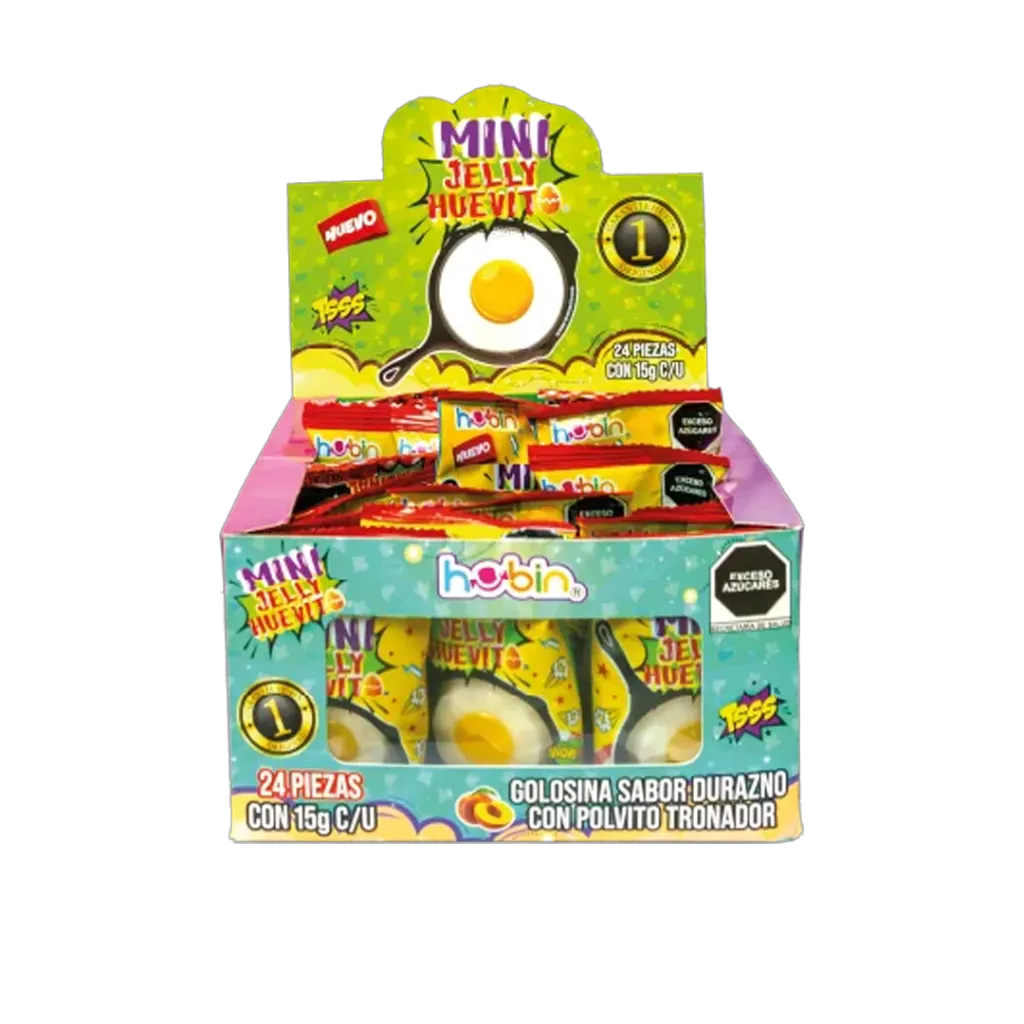MINI JELLY HUEVITO HUBIN C/24