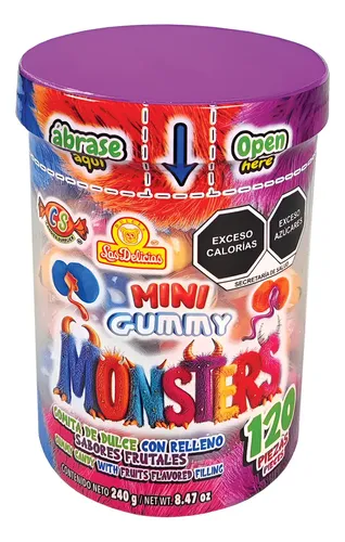 MINI GUMMY MONSTERS C/120