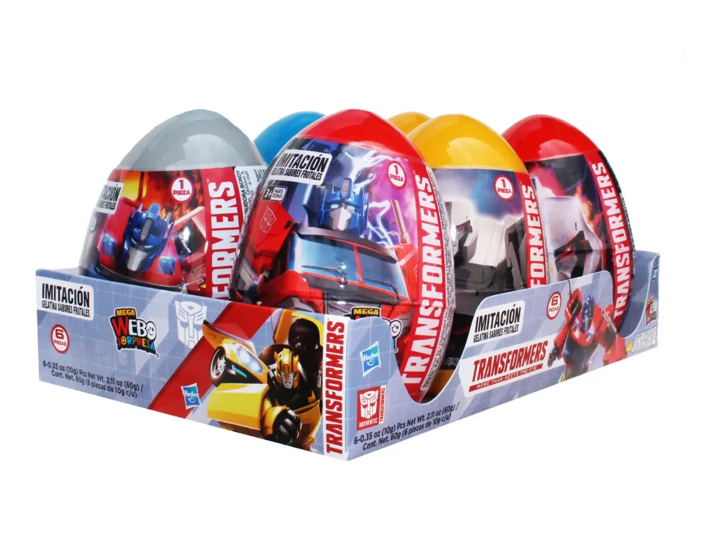 MEGA HUEVO SORPRESA TRNSFORMERS C/6