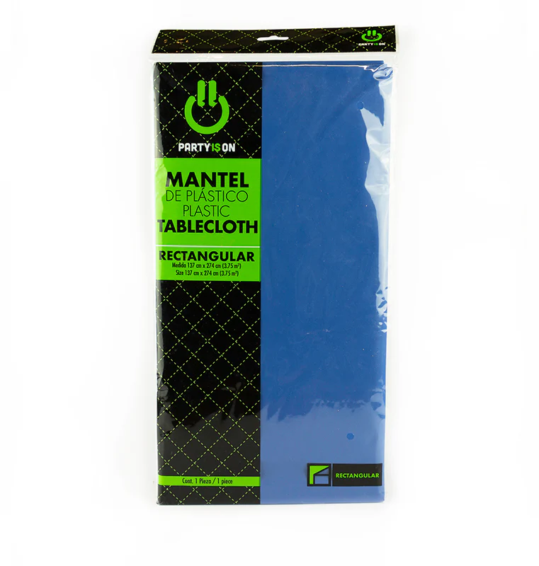 MANTEL RECTANGULAR AZUL REY