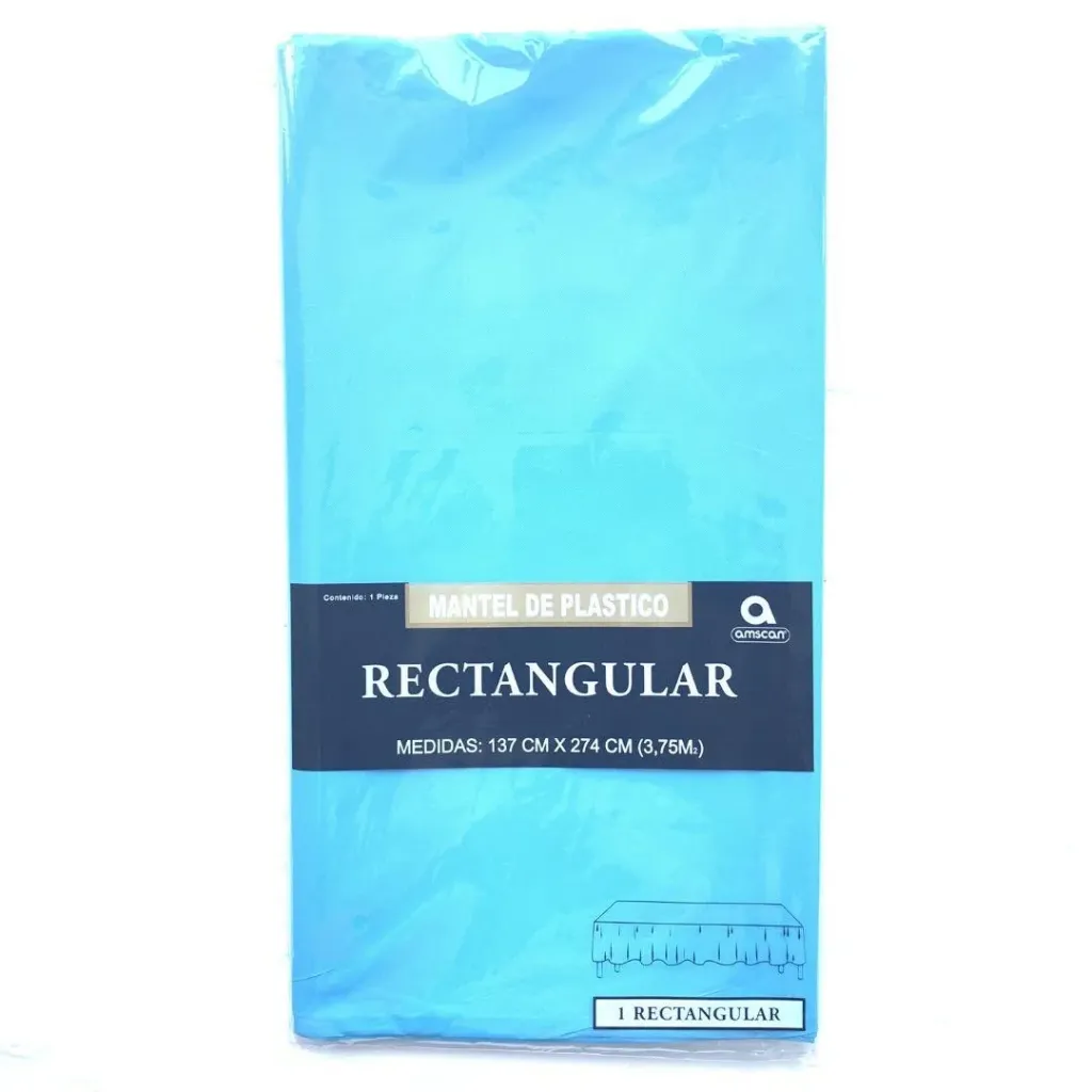 MANTEL RECTANGULAR AZUL CARIBE