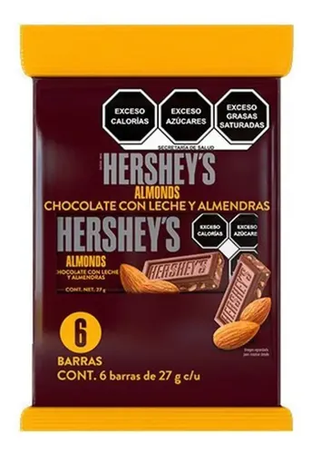 HERSHEY´S ALMONDS ALMENDRA C/6
