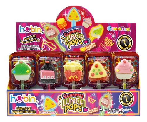 GUMMY LUNCH POPS C/30
