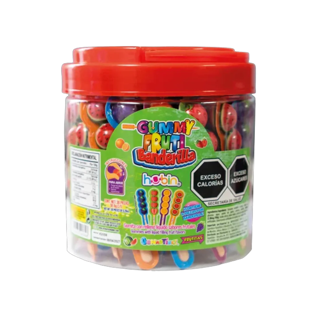 GUMMY FRUTI BANDERILLA HUBIN C/30