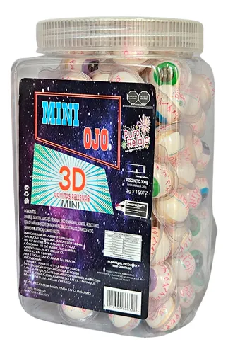 GOMITA RELLENA MINI OJO C/100