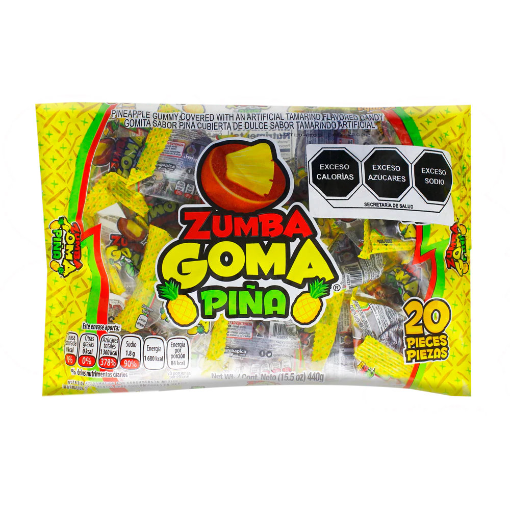 GOMA ZUMBA GOMA PIÑA C/20