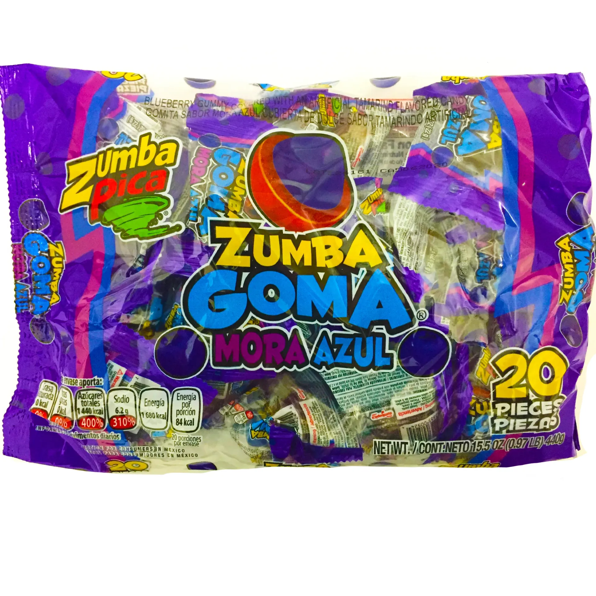 GOMA ZUMBA GOMA MORA AZUL