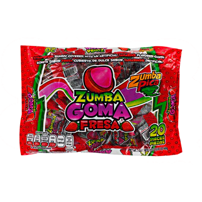 GOMA ZUMBA GOMA MIX FRESA C/20