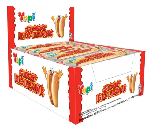 GOMA YUPI GUMMY BIG FRANK HOT DOG C/24