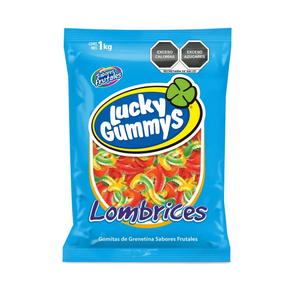 GOMA LUCKY LOMBRIZ BRILLADA